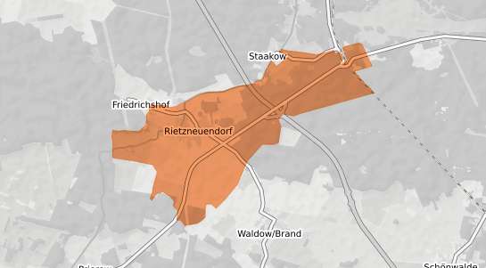 Mietspiegelkarte Rietzneuendorf Staakow Rietzneuendorf